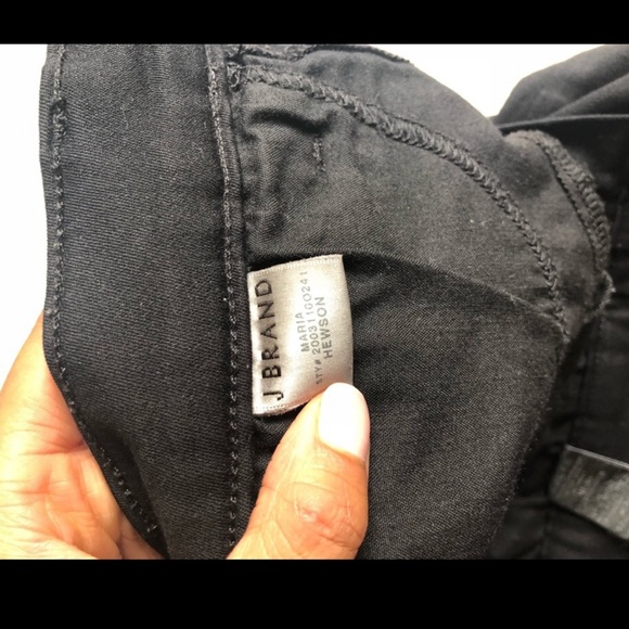 J Brand Maria High-Rise Skinny Jeans, 25, Black - Picture 3 of 5